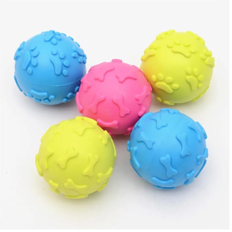 PSK PET MART Interactive Squeaky Ball Dog Toy with Funny Sounds for Relieving Anxiety and Boredom, Training Ball for Medium and 