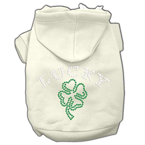 Mirage Pet Products 20-Inch Four Leaf Clover Outline Hoodies, 3X-Large, Pink