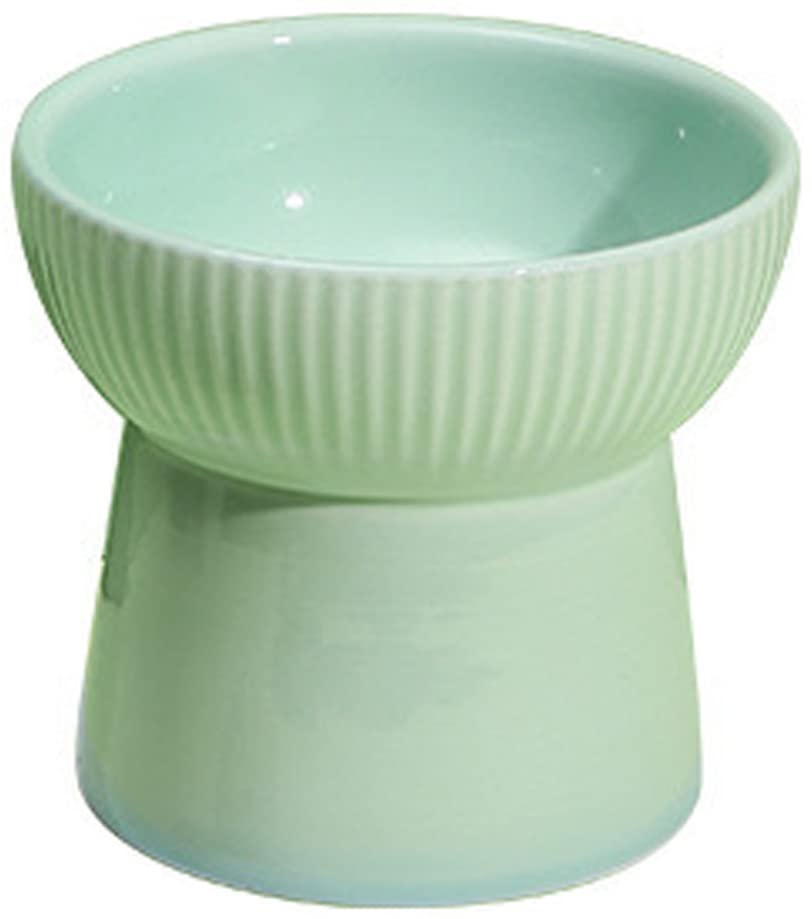 Petangel Ceramic Cat Food Or Water Bowl,Raised Cat Feeder Dishes With Stand,Elevated Pet Food Bowl For Cats & Small Dogs,Stress 