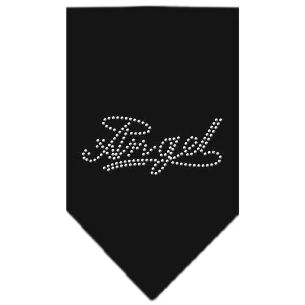 Mirage Pet Products Angel Rhinestone Bandana, Large, Purple