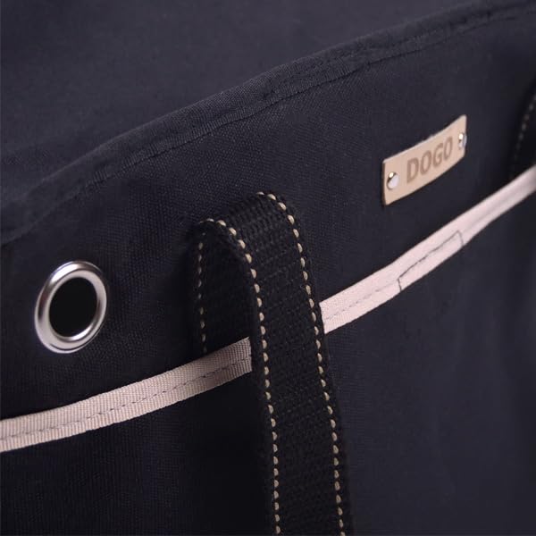 DOGO Big Black Canvas Bag - Model 7255615, Stylish and Durable Tote for Everyday Use