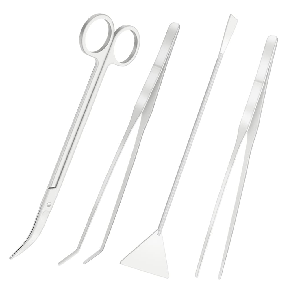 Lilys Pet Stainless Steel Aquarium Tank Aquatic Plant Tools Sets (4 In 1)