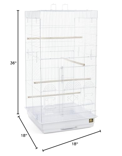 Prevue Pet Products SPECONO1818H-W Tall Tiel Cage, White