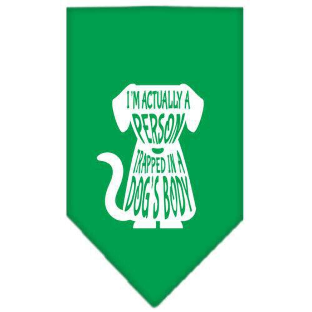 Mirage Pet Products Trapped Screen Print Bandana for Pets, Large, Red