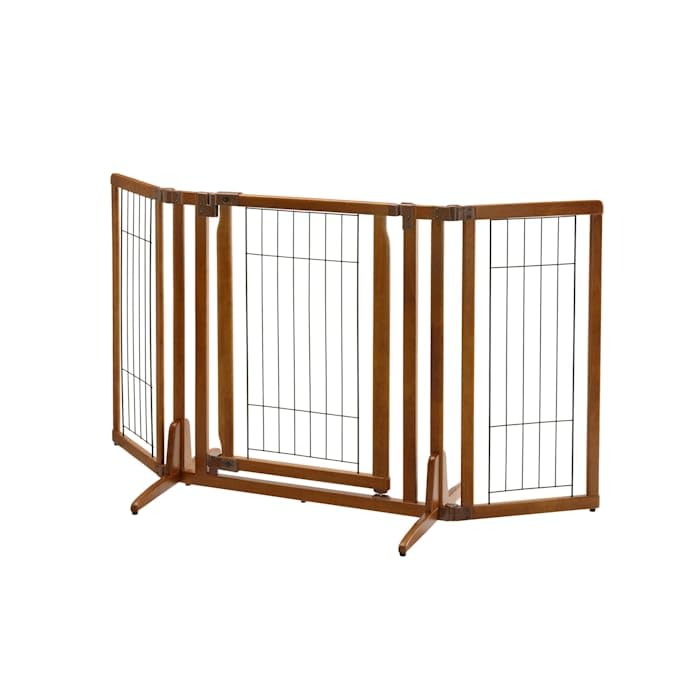 Richell Premium Plus Freestanding Pet Gate, 63'' L X 26'' W