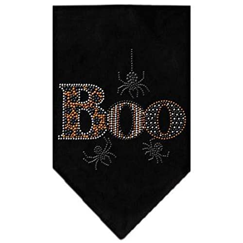 Mirage Pet Products Boo Rhinestone Bandana Grey, Small