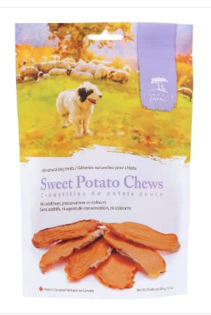 Caledon Farms Sweet Potato Dog Treat, No Preservatives, 9.3 Ounce (Pack of 4)