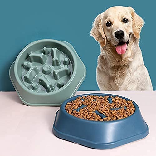 Kspups Interactive Slow Feeder Puzzle I NonToxic Prevent Choking Design I Pet Bowl For Puppies, Medium Dogs, Cats & Other I Sma