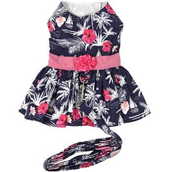 Moonlight Sails Dog Dress with Matching Leash (Small)