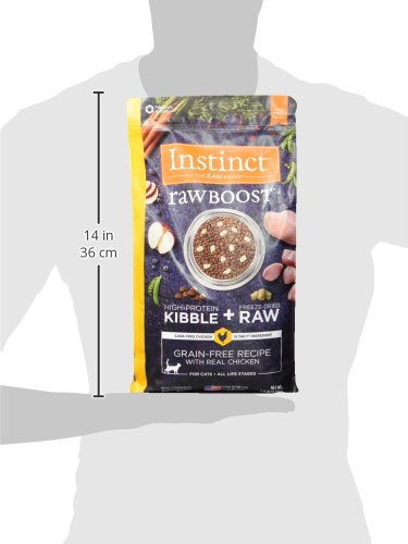 Instinct Raw Boost Grain Free Recipe with Real Chicken Natural Dry Cat Food, 5 lb. Bag