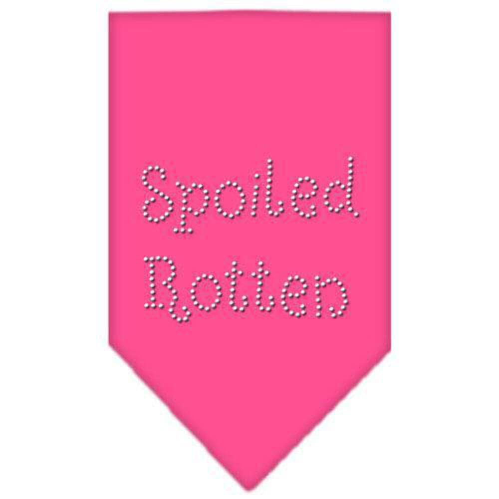 Mirage Pet Products Spoiled Rotten Rhinestone Bandana, Small, Cocoa