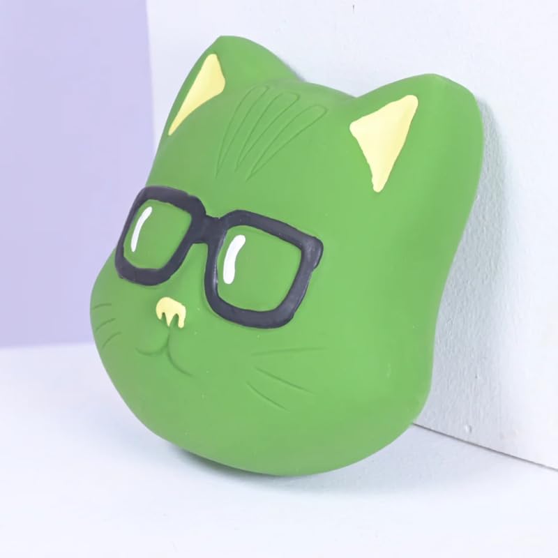 Dog Trust Skatrs Latex Squeaky Cat Toy For Dogs And Cats (Green)