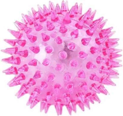 D&C Pawspuppy Chew Toy Dog Cat Pet Led Whistle Squeaky Squeaker Sound Ball (Pack Of 1)