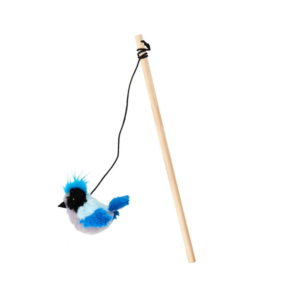 SPOT Songbird Teaser Wand - Interactive Cat Toy, Assorted Designs, One Size, Plastic, Model 52132