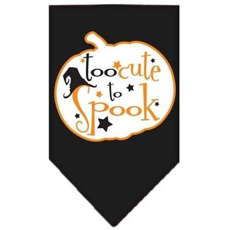 Mirage Pet Products 66-141 SMBK Too Cute to Spook Screen Black Print Bandana, Small