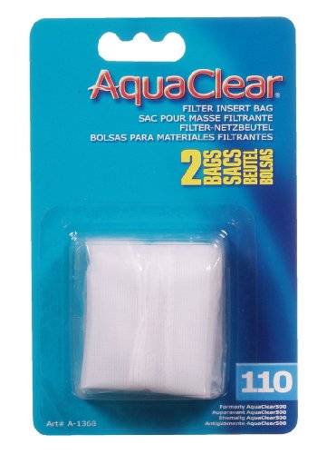 Aquaclear 110 Nylon Bags, Aquarium Filter Media Bags, 2-Pack, A1368