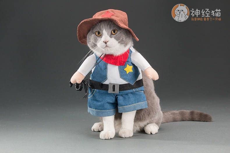 Pet Life 'Rodeo Bones' Cowboy Pet Dog Costume Uniform(D0102HAXPBV.)