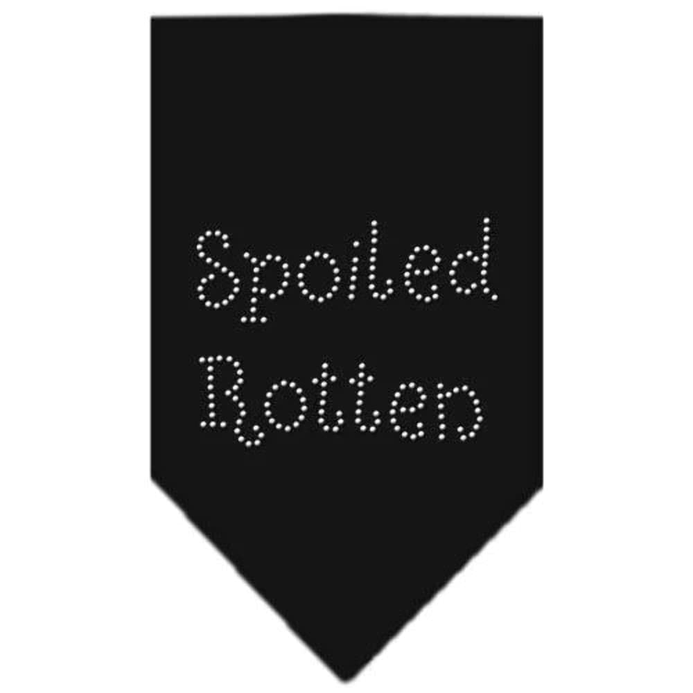 Mirage Pet Products Spoiled Rotten Rhinestone Bandana, Small, Cocoa
