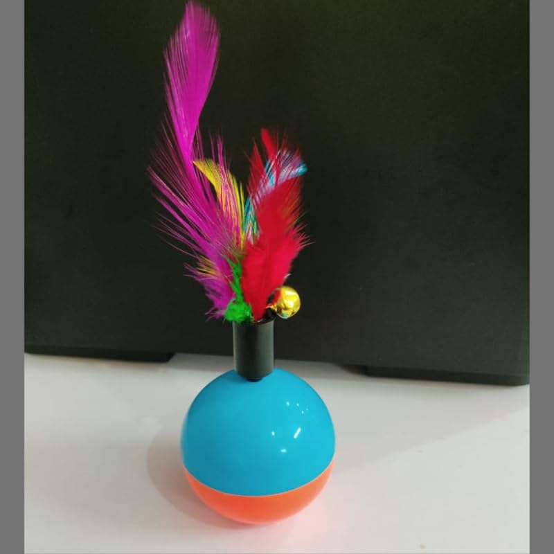 Psk Pet Mart Pet Cat Toys Durable Colorful Feather Mimi Favorite Fur Mouse Tumbler Kitten Cat Toys Play Balls For Catch Toys Pac