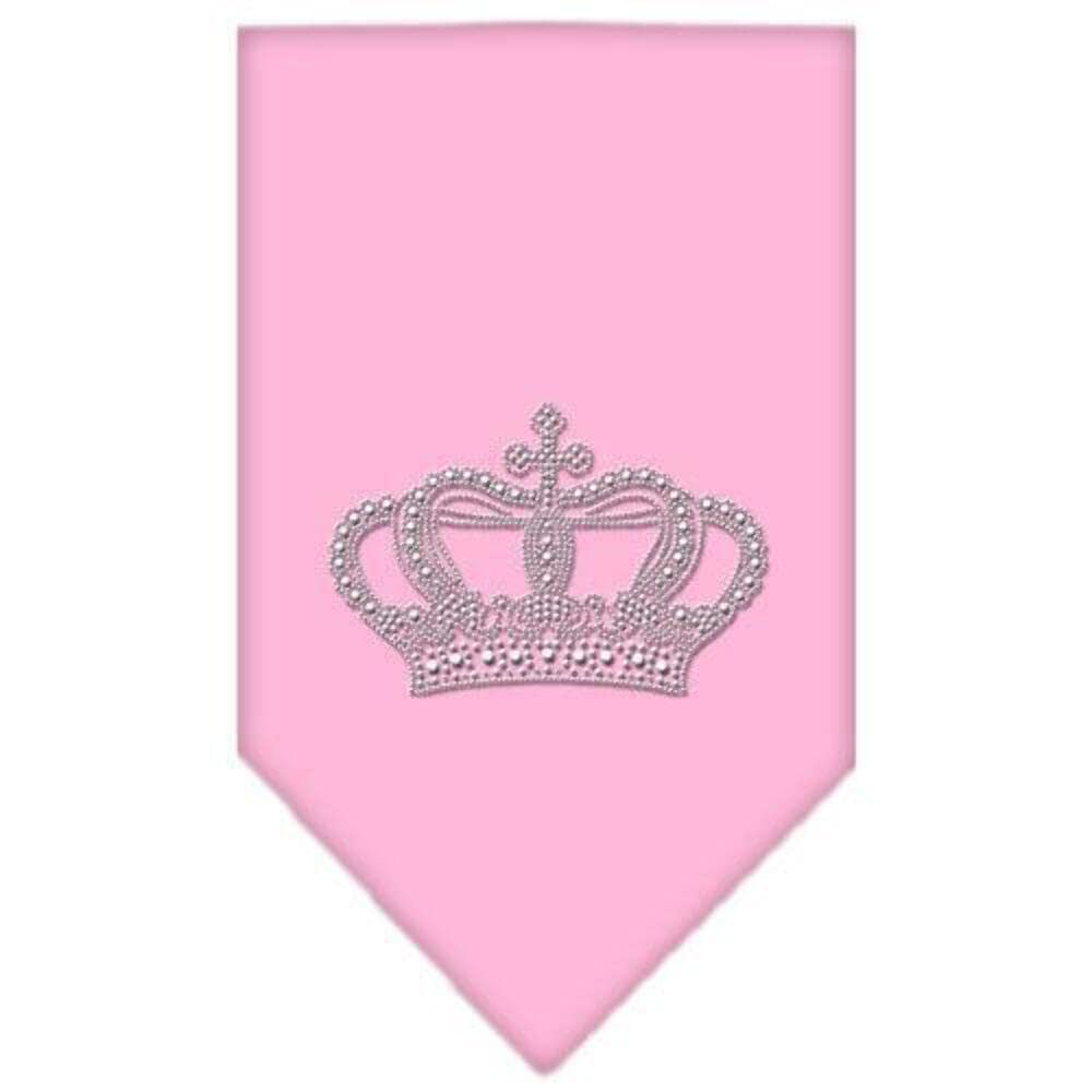 Mirage Pet Products Crown Rhinestone Bandana, Large, Red