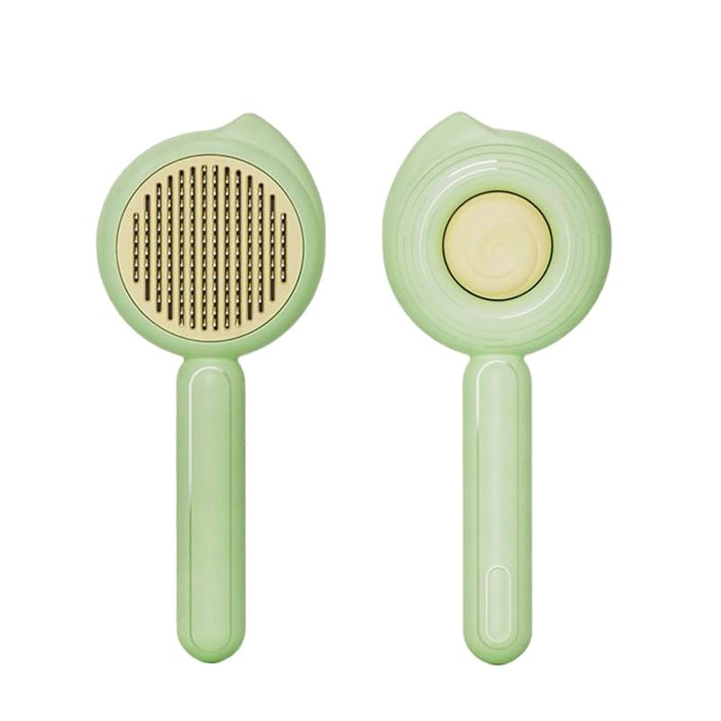 Tail & Collar Club Self Cleaning Slicker Brush Pet Hair Grooming Comb Pet Massaging Tool And Shedding Brush For Long Or Medium H
