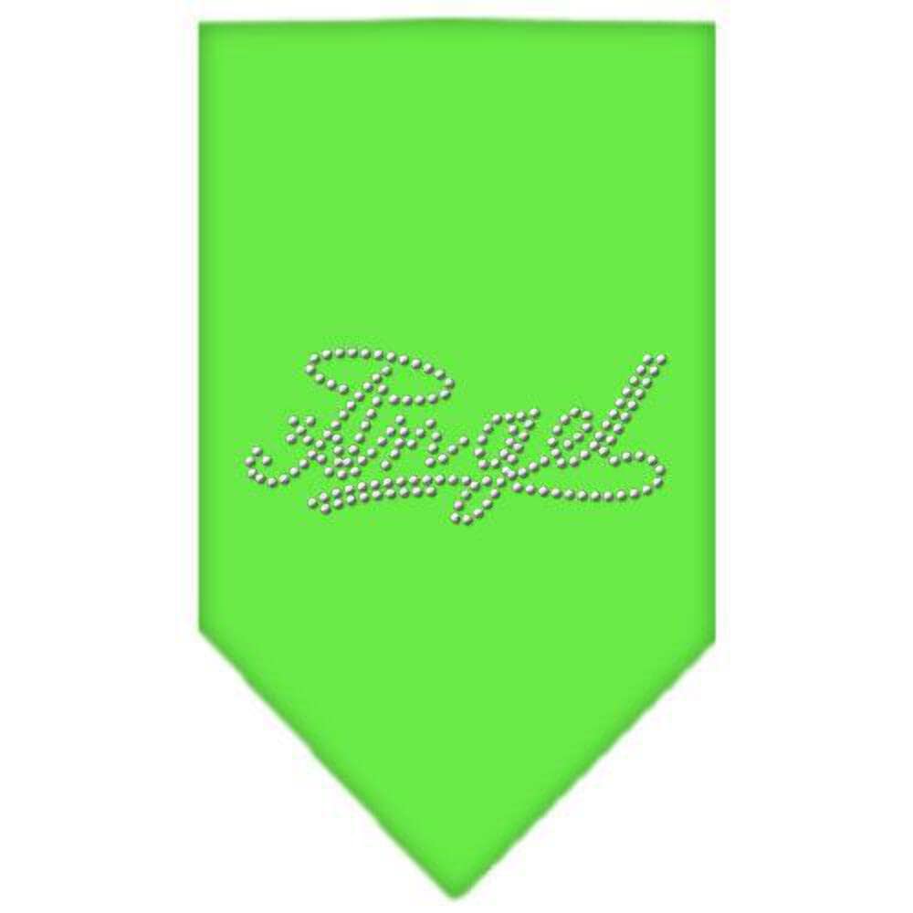 Mirage Pet Products Angel Rhinestone Bandana, Large, Purple