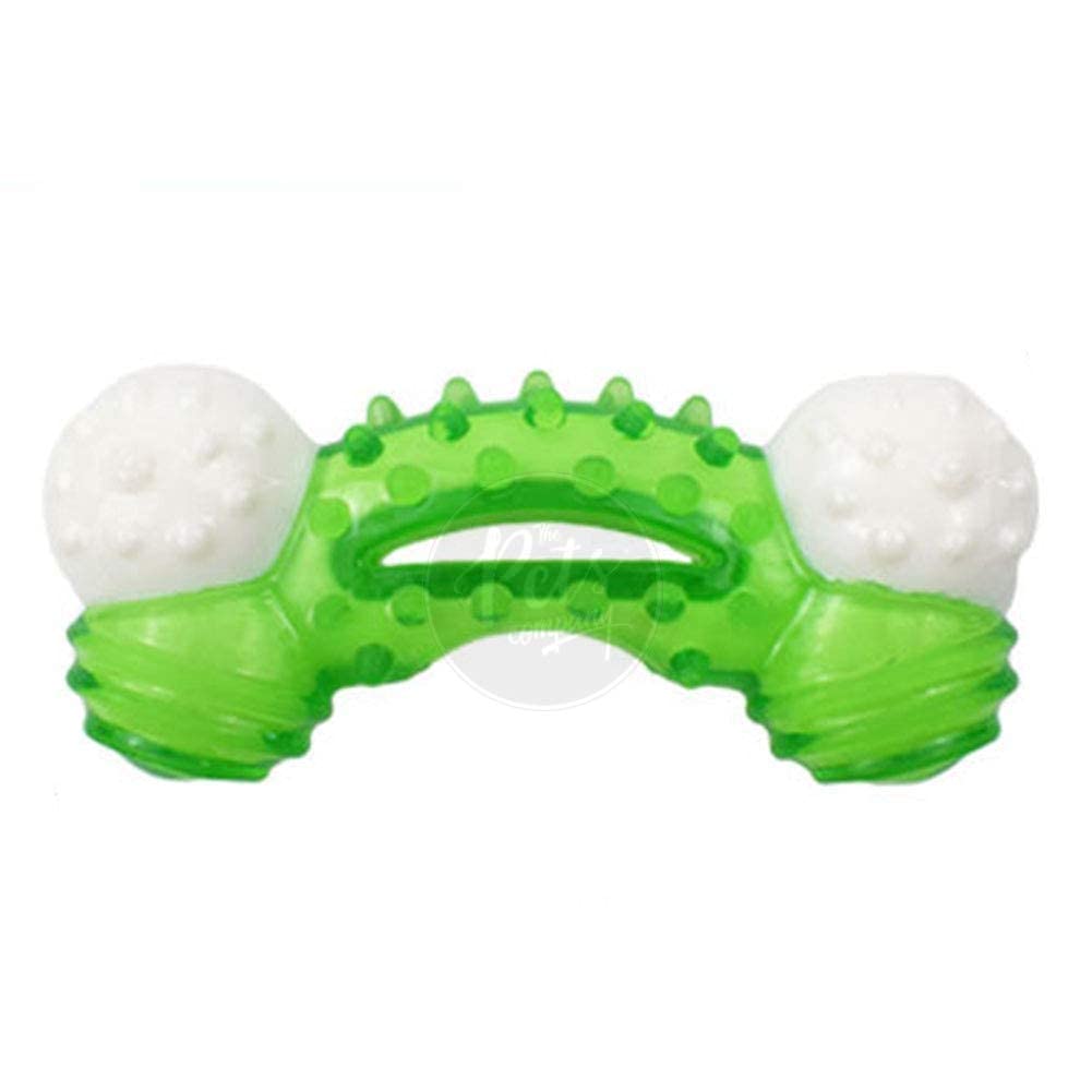 The Pets Company Bite Resistant Durable Aggressive Chewers Golf Bone Teething Toy For Puppies & Dogs  Small