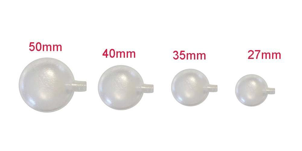 erioctry 25pcs 27mm-50mm Replacement Squeakers Repair Fix Dog Pet Baby Toy Noise Maker Insert (35mm) (40mm)
