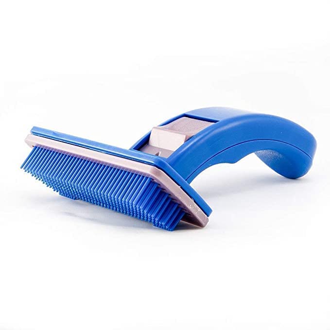 The Dds Store Slicker Grooming Brush For Dogs And Cats, SpringLoaded SelfCleaning Feature, Remove Shedding Hair, Tangles And M