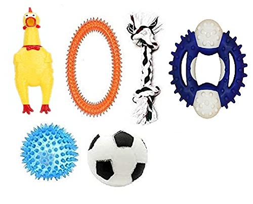 PSK PET MART Puppy Toys Dog Toys Combo ofToys Chew Toys Rope Toys Squeaky Toys Dog Ball Puppy Ball Puppy Teether Toy Puppy Chew 