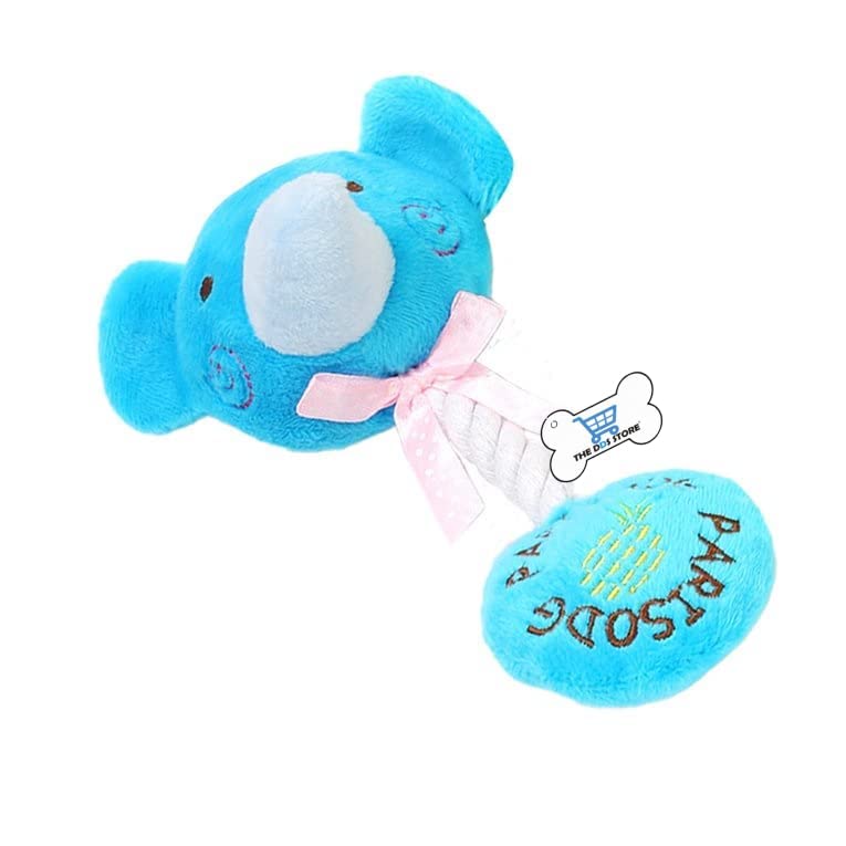 The Dds Store Plush Dog Toys  Squeaky Soft Chew Toy Durable, Interactive Toys For Puppy (Elephant (Length  6 Inch))