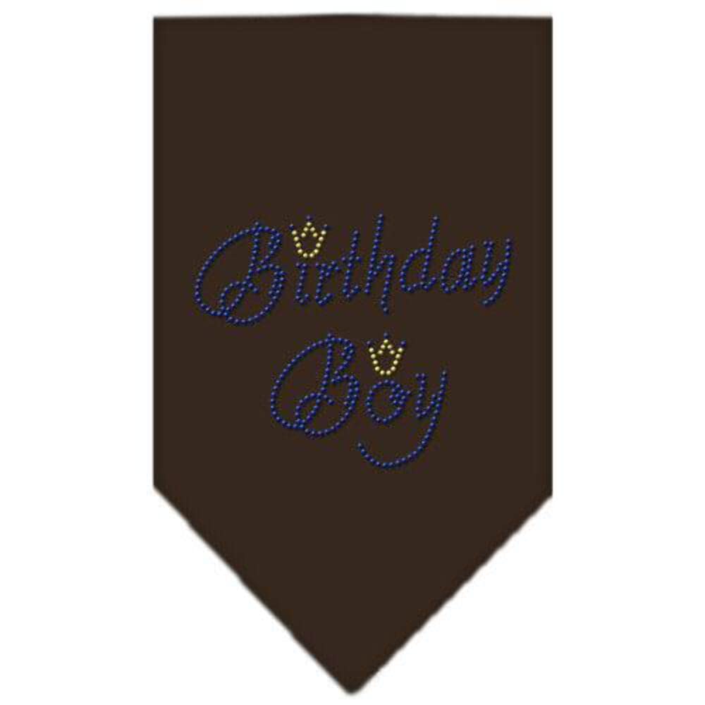 Mirage Pet Products Birthday Boy Rhinestone Bandana, Small, Black