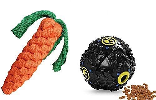 Psk Pet Mart Durable Rope Dog Toy + Dog Treat Dispensing Toy For Dogs (Combo Of 2 Toys)