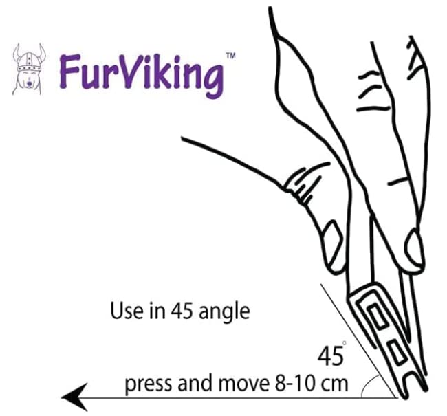 Fur Viking Pet Hair Removal Tool - White, 1 Pack - Efficient Fur & Hair Remover for Pets, Easy to Use and Clean