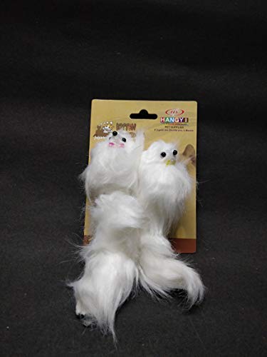 Psk Pet Mart Real Fur Micky Mouse Cat ToyPack Of 2