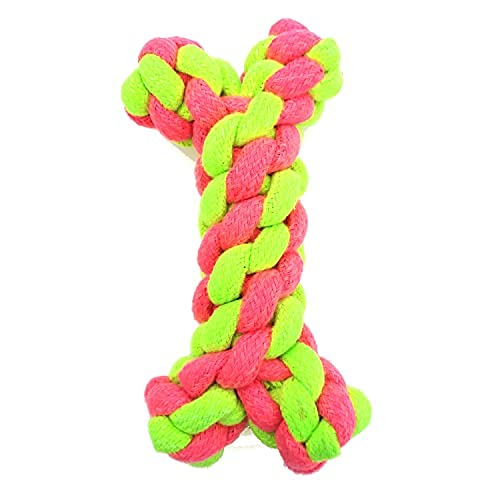 Rvpaws Attractive Rope Dog Chew Toy Bone For Teething Puppies, Chewing And Playing, Suitable For Small And Medium Dogs. (Pack Of
