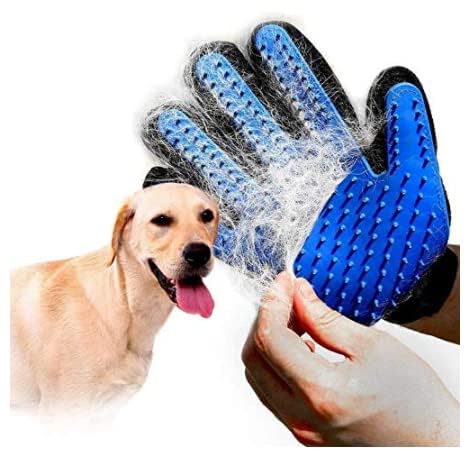 Feriiwala Grooming Glove For Dog, Cat, Horse And All Pet Animals Wet And Dry Disposable Glove (Free Size)