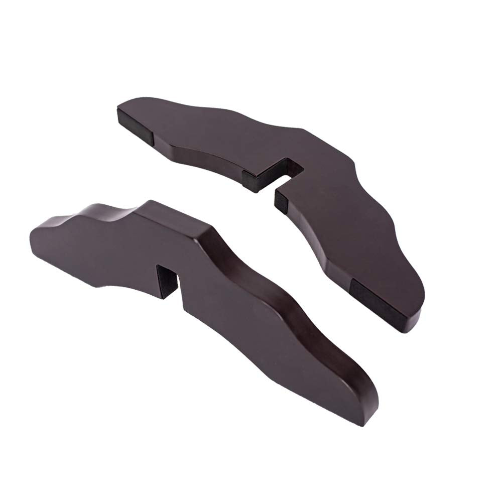 Unipaws Support Feet For Wooden Pet Gate, Freestanding Dog Gate, Set Of 2, Design For 0.71 Inches Thickness Panel, Espresso