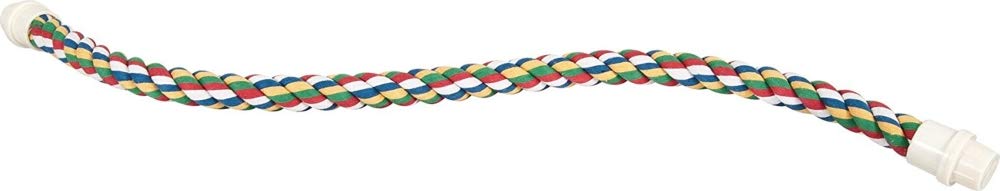Jw Pet Comfy Perch For Birds Flexible Multi-Color Rope, Small - 14'' Length