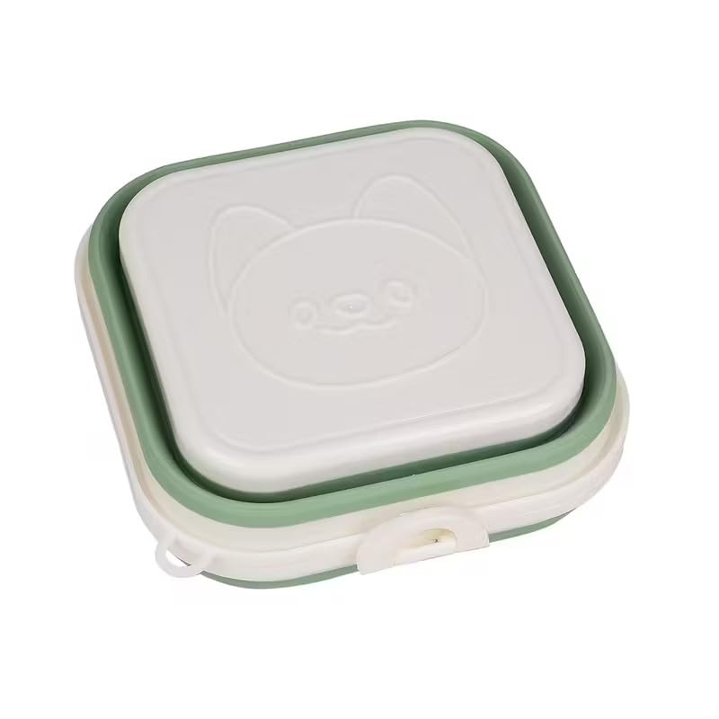 Zynsta Collapsible Pet Bowl | Portable Foldable Feeding Bowl For Dogs & Cats | Travel Food & Water Container With Snap Lock Lid 