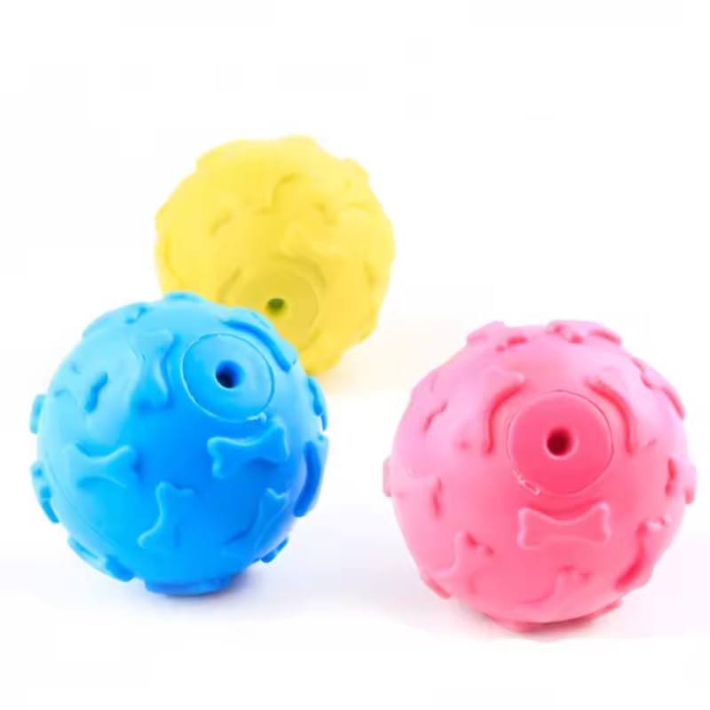 Bohobark Dog Ball, Durable Bouncy Floatable Dog Balls For Chewing And Teeth Cleaning, Interactive Natural Rubber Pack Of 1