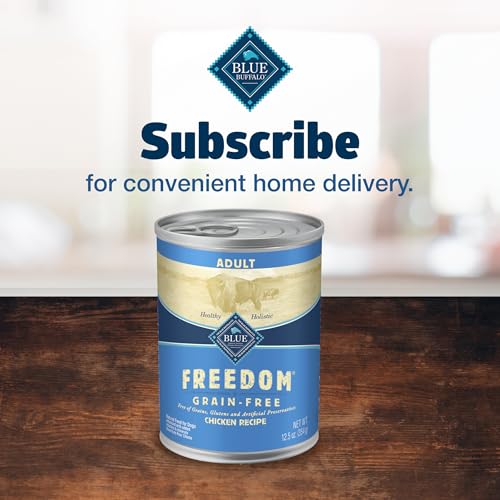 Blue Buffalo Freedom Grain-Free Wet Dog Food, Free of Glutens & Artificial Preservatives, Made with Natural Ingredients, Chicken