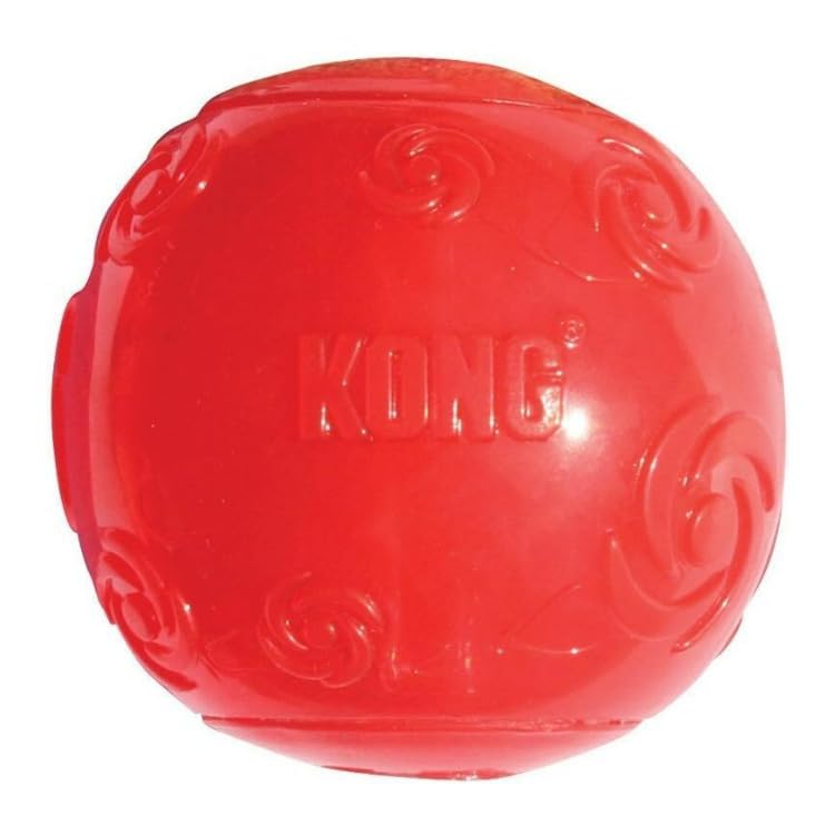 Kong Squeezz Ball Dog Toy - Assorted X-Large (3.5'' Diameter) - Pack Of 3