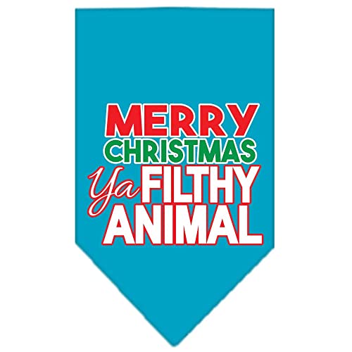 Mirage Pet Products 66-161 LGBR Ya Filthy Animal Screen Cocoa Print Bandana, Large