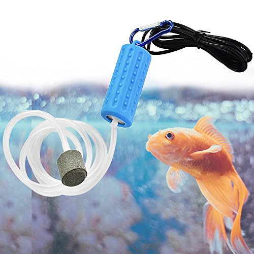 Qpets Quietest Portable Aquarium Air Pump  Air Stone And Hose Included  Low Power Usage  Usb Air Pump  Air Pump For Aquarium