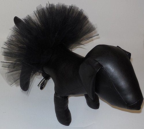 Handcrafted In Usa Black Tulle Tutu For Medium Dogs
