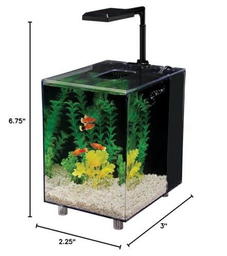 Penn-Plax Aqua Life LED Light - Easy Clip-On Aquarium Light, Energy Saving, Multicolor, 2.25"x3"x6.75", Model NWL2