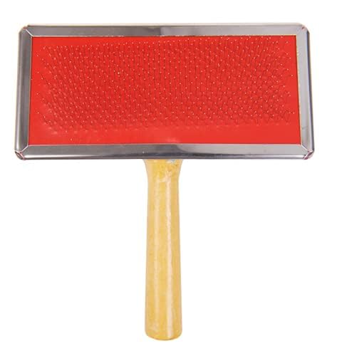 Tails Of Joy Pet Comb, Pet Grooming Slicker Brush Shedding Hair Remove Brush Wood Handle Dog Cat Cleaning Supply Shot Hair/Long 