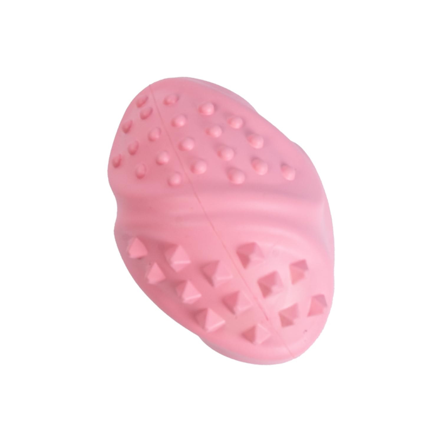 EZRA Play Treat Ball Dog Toy  Pink, Durable NonToxic Rubber Chew Ball | Interactive Fetch, Bounce & Dental Health Toy for Smal