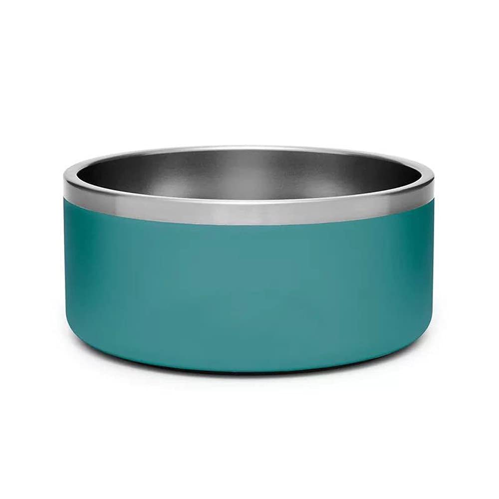 Gteller 32oz 64oz Stainless Steel Double Wall Dog Bowls,BPA Free Non-Slip Pet Dishes,Cat Food&Water Bowl with Rubber Base (64oz,